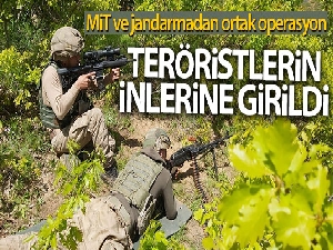 MİT ve jandarmadan ortak operasyon: Teröristlerin inlerine girildi