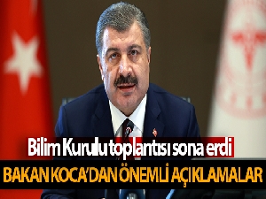 Sağlık Bakanı Koca'dan önemli açıklamalar