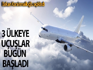 Bakan Karaismailoğlu: 'Bugün itibariyle 3 ülkeye uçuşlar başladı'