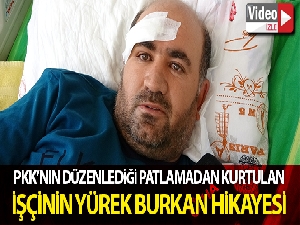 Patlamadan yaralı kurtulan işçilerin yürek burkan hikayesi