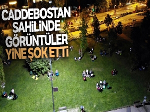 Caddebostan sahilindeki kalabalık şoke etti