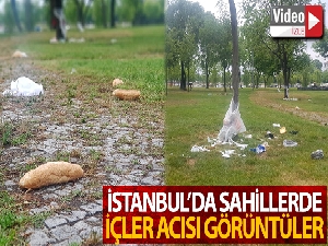 İstanbul'da iki sahilde vatandaşları şoka uğratan manzara