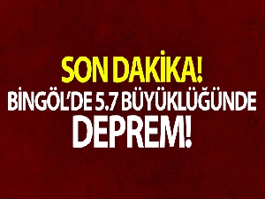 Bingöl'de 5.7 büyüklüğünde deprem! Bir çok ilden hissedildi
