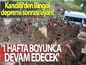 Kandilli Rasathanesi Müdürü Haluk Özener: 'Artçı depremler 1 hafta boyunca devam edecek'