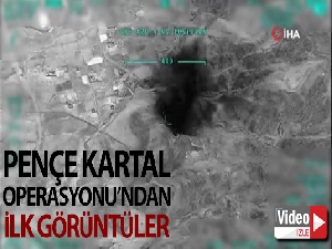 MSB, Pençe Kartal Operasyonu'ndan ilk görüntüleri paylaştı