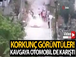Tekirdağ'da korkunç görüntüler: Kavgaya otomobil de karıştı