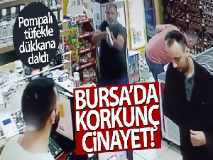 Bursa'daki cinayet anı güvenlik kamerasında