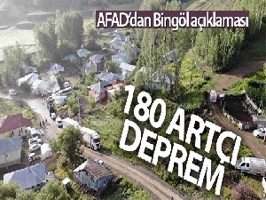 AFAD'dan Bingöl'deki 5.7 büyüklüğündeki depremle ilgili açıklama