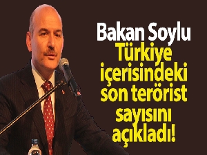 Bakan Soylu, Türkiye içerisindeki son terörist sayısını açıkladı!