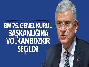 BM 75. Genel Kurul Başkanlığına Türkiye'nin adayı Volkan Bozkır seçildi