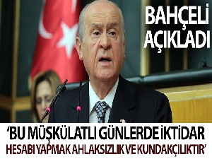 MHP Genel Başkanı Bahçeli'den MYK sonrası açıklama
