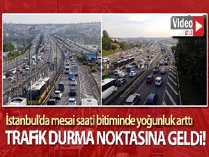 İstanbul'da trafik durma noktasına geldi