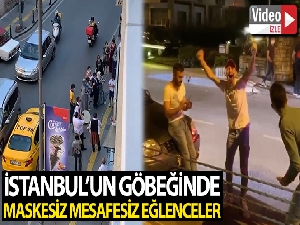 İstanbul'un göbeğinde maskesiz ve mesafesiz eğlenceler kamerada