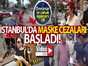 İstanbul'da maske cezaları başladı!