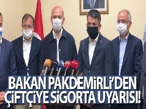 Tarım ve Orman Bakanı dere yataklarına dikkat çekti, çiftçiye sigorta uyarısı yaptı
