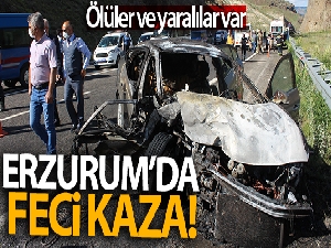 Erzurum'da feci kaza: 2 ölü, 3 yaralı