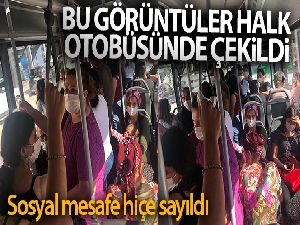 Bu görüntüler halk otobüsünde çekildi