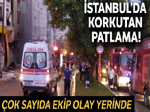 Bahçelievler'de patlama oldu, çok sayıda ambulans olay yerinde
