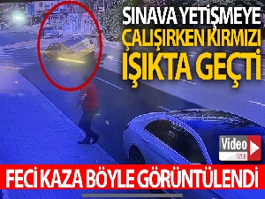 Etiler'de sınava giden gençlerin feci kazası kamerada: 4 yaralı