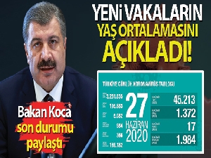 Bakan Koca, son durumu paylaştı! Yeni vakaların yaş ortalamasını açıkladı!