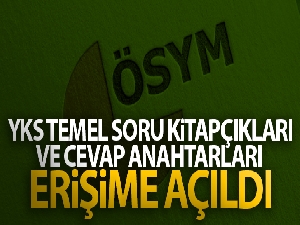 YKS temel soru kitapçıkları ve cevap anahtarları erişime açıldı