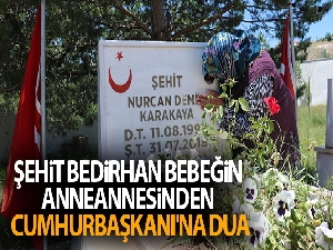 Şehit Bedirhan bebeğin anneannesinden Cumhurbaşkanı'na dua