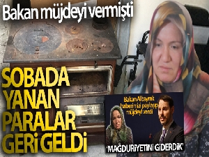 Sobada yaktığı paralar geri döndü