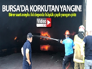 6 dönümlük gıda ve beyaz eşya deposu alevlere teslim oldu