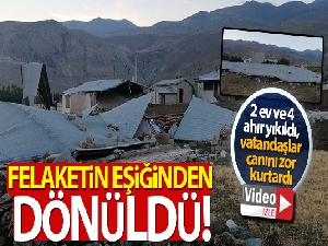 Erzincan'da felaketin eşiğinden dönüldü