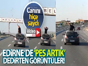 Edirne'de şoke eden görüntü!