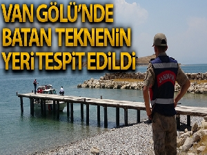Van Gölü'nde batan teknenin yeri tespit edildi