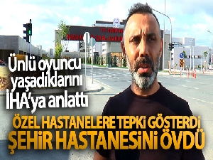 Ünlü oyuncu Umut Oğuz, eşini hastanede ziyaret etti