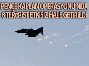 Pençe Kaplan Operasyonu'nda 8 terörist daha etkisiz hale getirildi