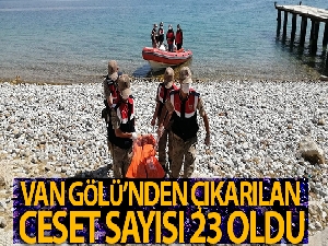 Van Gölü'nde çıkarılan ceset sayısı 26 oldu