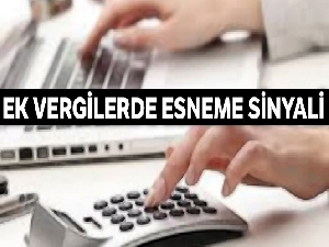 Ek vergilerde esneme sinyali
