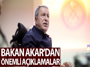 Bakan Akar: “Pençe-Kaplan Operasyonunda şu ana kadar 62 terörist etkisiz hale getirilmiştir”