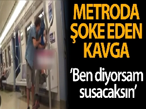 Ankara metrosunda şarkı kavgası