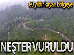 80 yıldır kayan bölgeye neşter