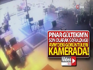 Pınar Gültekin'in son olarak görüldüğü AVM'deki görüntüleri kamerada