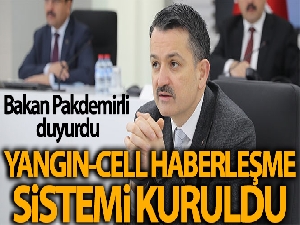 Bakan Pakdemirli: 'Yangın-Cell Haberleşme Sistemi'ni kurduk'