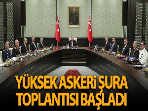 Cumhurbaşkanı Erdoğan başkanlığında Yüksek Askeri Şura (YAŞ) toplantısı başladı