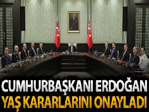 Cumhurbaşkanı Erdoğan YAŞ kararlarını imzaladı