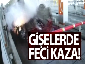 Gişelerde feci kaza!