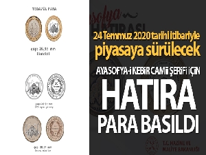 Darphaneden Ayasofya Hatıra Paraları