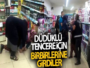 Kadınlar düdüklü tencere için kavga etti