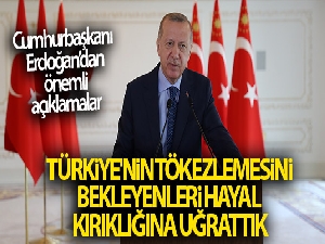 Cumhurbaşkanı Erdoğan: 'Güçlü ve büyük Türkiye vizyonumuz, ete kemiğe bürünmeye, fiili neticelere dönüşmeye başladı'