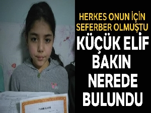 Giresun'da kaybolan Elif sağ olarak bulundu