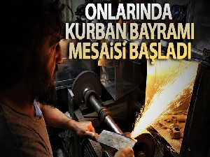 Bıçak bileme ustalarının ‘Kurban Bayramı' mesaisi
