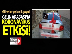 Düğün arabasına öyle bir mesaj yazdı ki görenler şaşkınlık yaşadı
