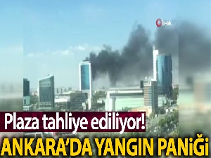 Ankara'da iş merkezindeki yangın kontrol altına alındı